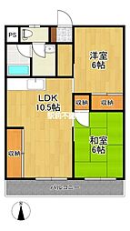 ニューライフ88 2LDKの間取図画像