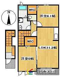 間取図画像 2LDK