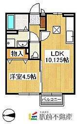 ボナールメゾン 1LDKの間取図画像