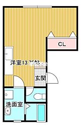 泉マンション ワンルームの間取図画像