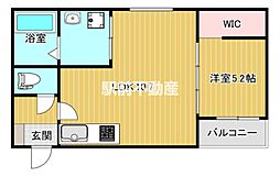 TRIOVE 1LDKの間取図画像