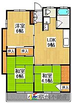 永江コーポ2 202 ｜ 福岡県大牟田市大字草木939-1（賃貸アパート3LDK・2階・50.00㎡） その2