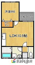リフレ 1LDKの間取図画像