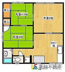間取図画像 3DK