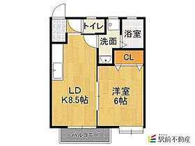 ドマーニ 103 ｜ 福岡県大牟田市大字久福木157-1（賃貸アパート1LDK・1階・40.00㎡） その2