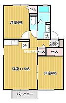 ノースヴィレッジ 203 ｜ 福岡県大牟田市七浦町58-2（賃貸アパート2LDK・2階・53.76㎡） その2