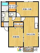 セジュールコリーヌ 102 ｜ 福岡県大牟田市大字歴木285-4（賃貸アパート2LDK・2階・51.00㎡） その2