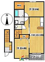 福岡県大牟田市健老町142（賃貸アパート2LDK・2階・57.21㎡） その2