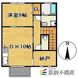 グリーンウッド 1SLDKの間取図画像