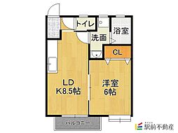 ドマーニ 1LDKの間取図画像