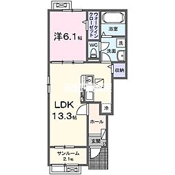 間取図画像 1LDK