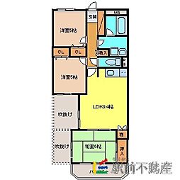 アーバンプレイスM 3階3LDKの間取り