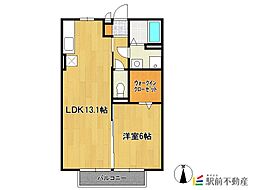 メゾンルーチェ 1LDKの間取図画像