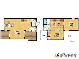 グァレンド・ニド 1階2LDKの間取り