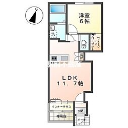 田代新町新築 1LDKの間取図画像