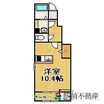 アリエッタ 104 ｜ 佐賀県鳥栖市桜町1102-1（賃貸アパート1K・1階・32.23㎡） その2