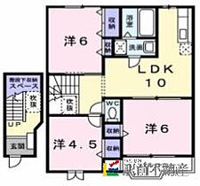 ピュアレジデンス　D棟 202 ｜ 佐賀県鳥栖市蔵上3丁目127（賃貸アパート3LDK・2階・65.57㎡） その2