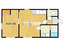 アイリハイツ 1階1DKの間取り