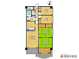サンロイヤルマンション鳥栖壱番館 10階4LDKの間取り