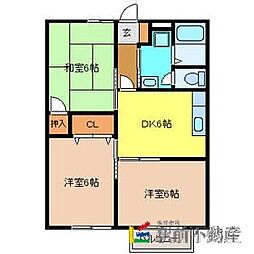 サンライフ 3DKの間取図画像