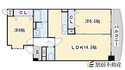 ミミエデン筑紫野 2LDKの間取図画像