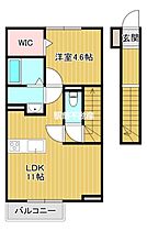 D-ROOM　CELINE　B棟 206 ｜ 福岡県小郡市寺福童356-1（賃貸アパート1LDK・2階・43.20㎡） その2