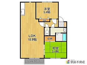 コートビレッジ後藤A棟 202 ｜ 福岡県筑紫野市桜台2丁目17-1（賃貸アパート2LDK・2階・59.46㎡） その2