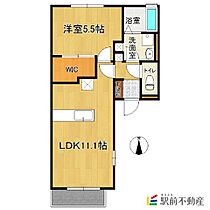 ヴィルヌーブ伍番街　Ｂ棟 108 ｜ 佐賀県鳥栖市原古賀町421-2（賃貸アパート1LDK・1階・40.07㎡） その2