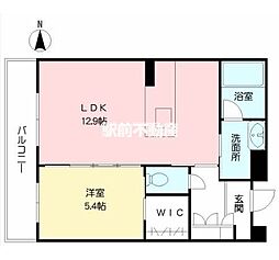 シャーメゾンステージ鳥栖 2階1LDKの間取り