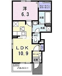間取図画像 1LDK