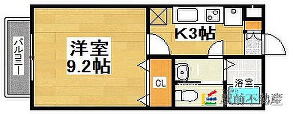 メディオエス 206｜福岡県うきは市吉井町(賃貸アパート1K・2階・28.15㎡)の写真 その2