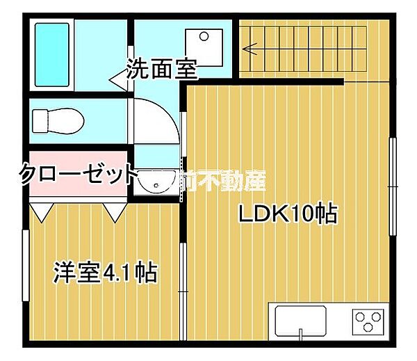 suns甘木 203｜福岡県朝倉市甘木(賃貸アパート1LDK・2階・38.50㎡)の写真 その2