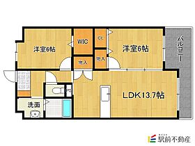 スポットみわ 302 ｜ 福岡県朝倉郡筑前町依井1080-1（賃貸マンション2LDK・3階・62.04㎡） その2