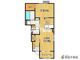 アドヴァンスMI 105 ｜ 福岡県朝倉郡筑前町原地蔵2164-1（賃貸アパート1LDK・1階・50.14㎡） その2