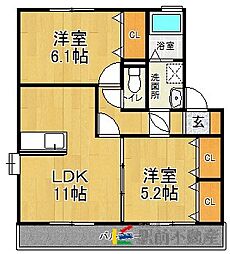 間取図画像 2LDK