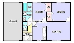 TOKI VILLAS TAKOE 2LDKの間取図画像