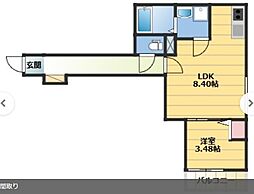 間取図画像 1LDK