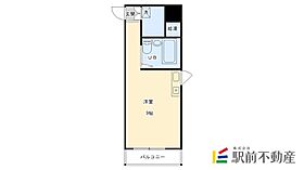 新生マンション天神 403 ｜ 福岡県久留米市天神町131-2（賃貸マンション1R・4階・17.32㎡） その1