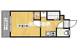 第12上野ビル 1Kの間取図画像