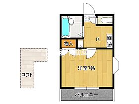 シャトレ津福本町 201 ｜ 福岡県久留米市津福本町946-7（賃貸アパート1K・2階・19.40㎡） その2