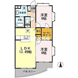 間取図画像 2LDK