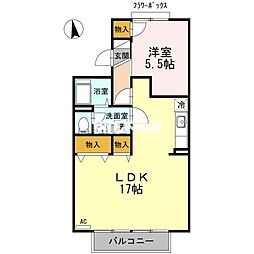 レジデンス21・TH2 1LDKの間取図画像