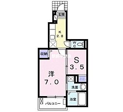アーバンリーム壱番館 1SKの間取図画像
