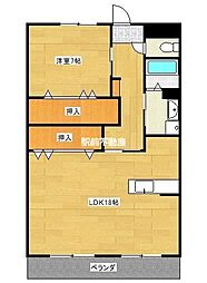サンヒルズ花畑 1LDKの間取図画像