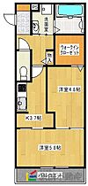 D-room桜雲 201 ｜ 福岡県筑後市大字熊野101-7（賃貸アパート2K・2階・41.59㎡） その2