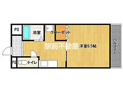 ハイデルベルク 1Kの間取図画像