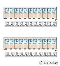 レオパレス苅原 1Kの間取図画像