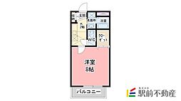 S-Kaz 2階1Kの間取り