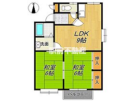 コーポ二ノ原　A 102 ｜ 佐賀県三養基郡みやき町白壁4184-20（賃貸アパート2LDK・1階・46.70㎡） その2