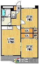 ガーデンプレース神埼 30-B ｜ 佐賀県神埼市神埼町鶴4073-1（賃貸マンション2LDK・3階・59.91㎡） その2